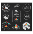 easter greeting card design elements vector image vector image