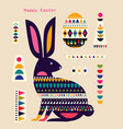 easter rabbit vector image vector image