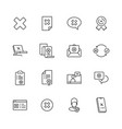 rejected icons judge stamp refuses computer vector image
