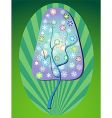 snowy dream tree vector image vector image