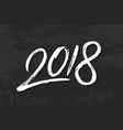 happy new year 2018 greeting card vector image