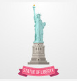 statue of liberty icon on white background vector image