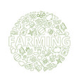agricultural background farm wheat rural vector image vector image