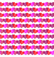 overlapping heart horizontal stripe pattern vector image