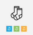 relatives symbol on socks vector image
