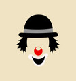 clown face symbol vector image