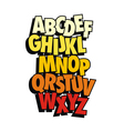 comic style font type alphabet vector image