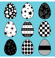 easter eggs vector image