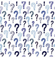 seamless pattern with doodle questions vector image vector image