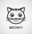 cat logo vector image vector image