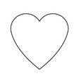heart love romance feeeling symbol vector image