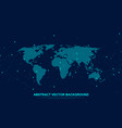 global structure networking and data connection vector image