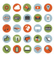 retro style icon set vector image