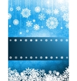christmas card with snowflake eps 8 vector image vector image