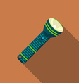 flat design modern of flashlight icon camping vector image