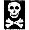 skull and cross-bones vector image