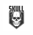skull logo vector image vector image