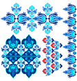 blue ottoman serial patterns eight vector image