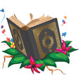 islam holy book quran moslem arab cartoon drawing vector image vector image