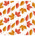leaves seamless pattern vector image