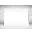 white paper banner vector image