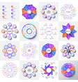 big set of arrows octagons circles and cycle vector image vector image