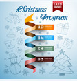 christmas infographics vector image