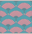 seamless of orientl chinese hand fan vector image vector image