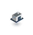 garage isometric flat icon 3d vector image