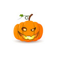 halloween pumpkin icon 3d autumn symbol flat vector image