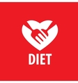 logo for diet vector image