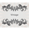 vintage floral frame vector image
