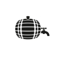 barrel icon cask and keg beer symbol ui vector image