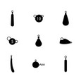 set different fishing sinkers vector image