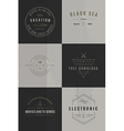 trendy retro vintage insignias bundle vector image vector image