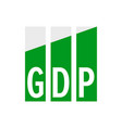 gdp economic growth icon gross domestic product vector image