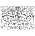 ouija spiritual board design with alphabet magic vector image