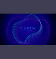 technology concept background banner big data vector image vector image