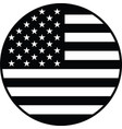 usa flag circle icon america country national vector image