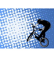 bmx stunt cyclist vector image