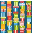 seamless pattern with presents vector image vector image