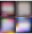 abstract colorful blurred smooth backgrounds vector image