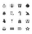 christmas icons set vector image
