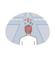 frustration and choosing way concept vector image vector image