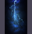 lightning in clouds flash vector image