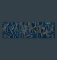 set of abstract luxury golden square cards vector image vector image
