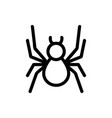 spider icon isolated contour symbol vector image