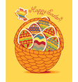 egg basket vector image
