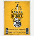 rock night party poster vector image