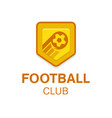soccer football badge logo vector image
